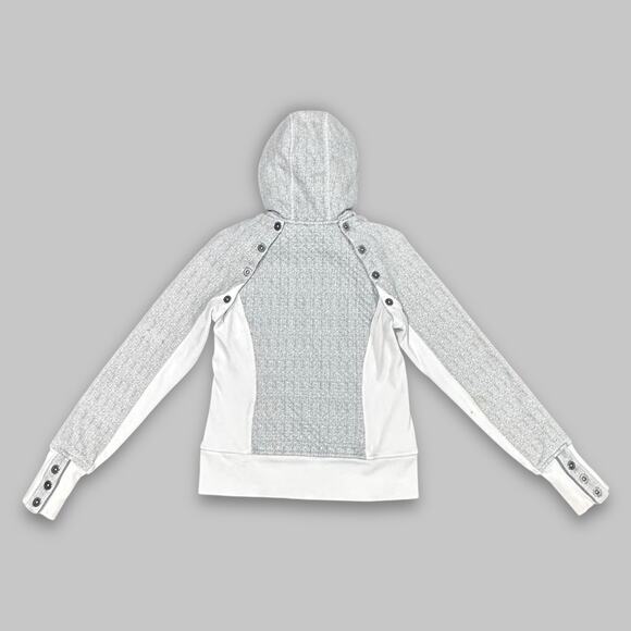 Lululemon Special Edition Gray & White Scuba Hoodie Jacket Women’s Size 6 - Picture 2 of 6
